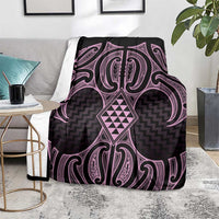 Mawhero Maori Ta Moko Poutama Art Blanket