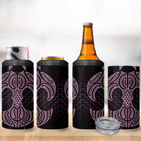 Mawhero Maori Ta Moko Poutama Art 4 in 1 Can Cooler Tumbler
