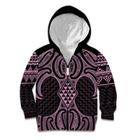Mawhero Maori Ta Moko Poutama Art Kid Hoodie