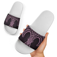 Mawhero Maori Ta Moko Poutama Art Slide Sandals - Polynesian Pride