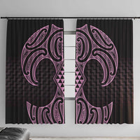 Mawhero Maori Ta Moko Poutama Art Window Curtain