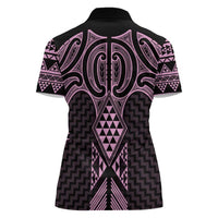 Mawhero Maori Ta Moko Poutama Art Women Polo Shirt