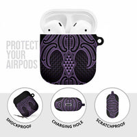 Waiporoporo Maori Ta Moko Poutama Art AirPods Case - Polynesian Pride