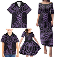 Waiporoporo Maori Ta Moko Poutama Art Family Matching Puletasi and Hawaiian Shirt LT9 - Polynesian Pride
