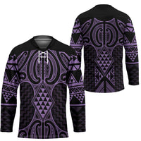 Waiporoporo Maori Ta Moko Poutama Art Hockey Jersey - Polynesian Pride
