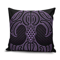 Waiporoporo Maori Ta Moko Poutama Art Pillow Cover - Polynesian Pride