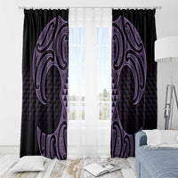 Waiporoporo Maori Ta Moko Poutama Art Window Curtain