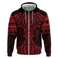 Whero Maori Ta Moko Poutama Art Hoodie