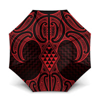 Whero Maori Ta Moko Poutama Art Umbrella - Polynesian Pride