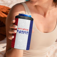 New Zealand Rugby Pacific Personalised 4 in 1 Can Cooler Tumbler Maori Style Tribal Tapa Pattern