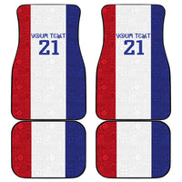 New Zealand Rugby Pacific Personalised Car Mats Maori Style Tribal Tapa Pattern