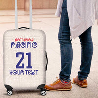 New Zealand Rugby Pacific Personalised Luggage Cover Maori Style Tribal Tapa Pattern
