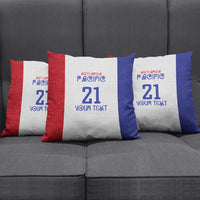 New Zealand Rugby Pacific Personalised Pillow Cover Maori Style Tribal Tapa Pattern - Polynesian Pride