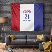 New Zealand Rugby Pacific Personalised Tapestry Maori Style Tribal Tapa Pattern