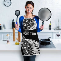 New Zealand Rugby Pacific Personalised Apron All Black Maori Pasifika Fern Pattern - Polynesian Pride