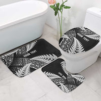 New Zealand Rugby Pacific Personalised Bathroom Set All Black Maori Pasifika Fern Pattern - Polynesian Pride