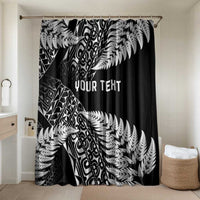 New Zealand Rugby Pacific Personalised Bathroom Set All Black Maori Pasifika Fern Pattern - Polynesian Pride