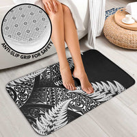New Zealand Rugby Pacific Personalised Bathroom Set All Black Maori Pasifika Fern Pattern - Polynesian Pride