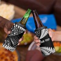 New Zealand Rugby Pacific Personalised 4 in 1 Can Cooler Tumbler All Black Maori Pasifika Fern Pattern