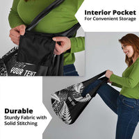 New Zealand Rugby Pacific Personalised Grocery Bag All Black Maori Pasifika Fern Pattern