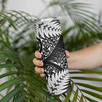 New Zealand Rugby Pacific Personalised Skinny Tumbler All Black Maori Pasifika Fern Pattern LT9 - Polynesian Pride