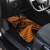 New Zealand Rugby Pacific Personalised Car Mats All Gold Maori Pasifika Fern Pattern