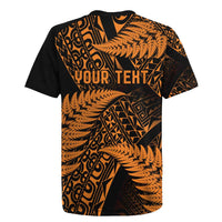 New Zealand Rugby Pacific Personalised Rugby Jersey All Gold Maori Pasifika Fern Pattern