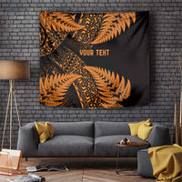New Zealand Rugby Pacific Personalised Tapestry All Gold Maori Pasifika Fern Pattern