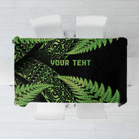 New Zealand Rugby Pacific Personalised Tablecloth All Lime Maori Pasifika Fern Pattern LT9 Lime - Polynesian Pride