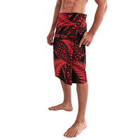 New Zealand Rugby Pacific Personalised Lavalava All Red Maori Pasifika Fern Pattern