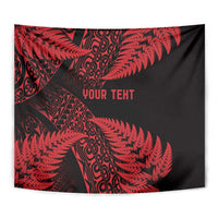 New Zealand Rugby Pacific Personalised Tapestry All Red Maori Pasifika Fern Pattern