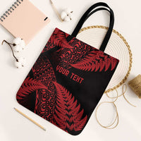 New Zealand Rugby Pacific Personalised Tote Bag All Red Maori Pasifika Fern Pattern - Polynesian Pride