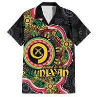 Vanuatu Personalised Family Matching Long Sleeve Bodycon Dress and Hawaiian Shirt Aboriginal Dot Paitnting - Polynesian Pride