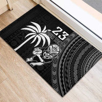Custom Fiji New Zealand Rugby Rubber Doormat Make History Together