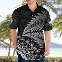 Custom Fiji New Zealand Rugby Hawaiian Shirt Cibi Dance with Black Fern