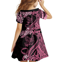 Personalised Polynesian Floral Butterfly Family Matching Summer Maxi Dress and Hawaiian Shirt Breast Cancer Pink Ribbon LT9 - Polynesian Pride