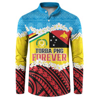 Personalised Torba PNG Forever Button Sweatshirt Polynesian Sand Art - Polynesian Pride