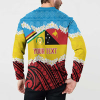 Personalised Torba PNG Forever Button Sweatshirt Polynesian Sand Art - Polynesian Pride