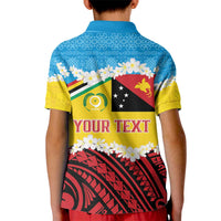Personalised Torba PNG Forever Kid Polo Shirt Polynesian Sand Art - Polynesian Pride