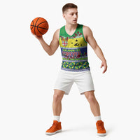Personalised Malampa Fiji Forever Basketball Jersey Tagimoucia Polynesian Sand Drawing - Polynesian Pride