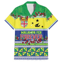 Personalised Malampa Fiji Forever Family Matching Puletasi and Hawaiian Shirt Tagimoucia Polynesian Sand Drawing LT9 Dad's Shirt - Short Sleeve Yellow - Polynesian Pride