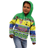 Personalised Malampa Fiji Forever Kid Hoodie Tagimoucia Polynesian Sand Drawing - Polynesian Pride