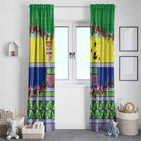 Malampa Fiji Forever Window Curtain Tagimoucia Polynesian Sand Drawing - Polynesian Pride