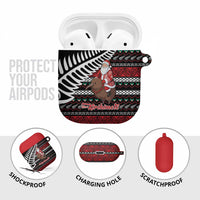 New Zealand Kiwi Santa Christmas AirPods Case He Wairua Kirihimete LT9 - Polynesian Pride