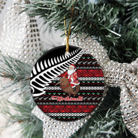 New Zealand Kiwi Santa Christmas Ceramic Ornament He Wairua Kirihimete - Polynesian Pride