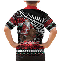 New Zealand Kiwi Santa Christmas Family Matching Mermaid Dress and Hawaiian Shirt He Wairua Kirihimete - Polynesian Pride