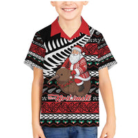 New Zealand Kiwi Santa Christmas Family Matching Mermaid Dress and Hawaiian Shirt He Wairua Kirihimete - Polynesian Pride