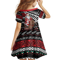 New Zealand Kiwi Santa Christmas Family Matching Off Shoulder Maxi Dress and Hawaiian Shirt He Wairua Kirihimete - Polynesian Pride