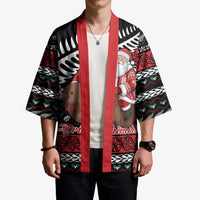 New Zealand Kiwi Santa Christmas Kimono He Wairua Kirihimete - Polynesian Pride