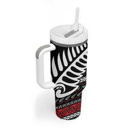 New Zealand Kiwi Santa Christmas Tumbler With Handle He Wairua Kirihimete - Polynesian Pride